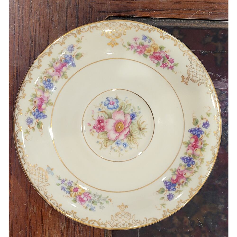 Vintage Rosenthal Ivory China Saucer Floranada Floral Pink Roses Replacement